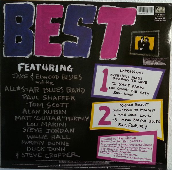 The Blues Brothers - Best Of The Blues Brothers (LP, Comp, RE) - Image 2