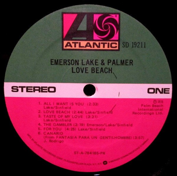 Emerson, Lake & Palmer - Love Beach (LP, Album, PR) - Image 3