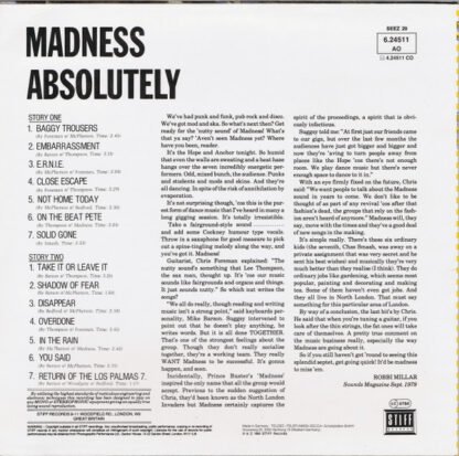 Madness - Absolutely (LP, Album) - Image 2