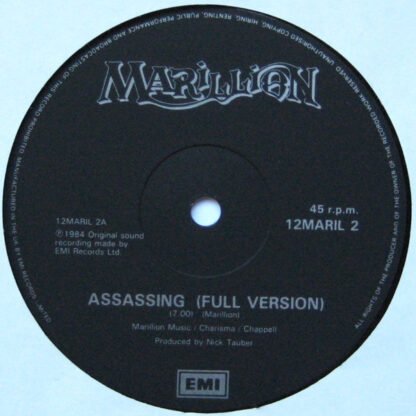 Marillion - Assassing (12", Single, Bla) - Image 3