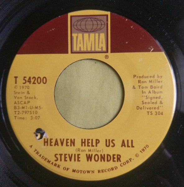 Stevie Wonder - Heaven Help Us All / I Gotta Have A Song (7", Single, Mono, ARP)