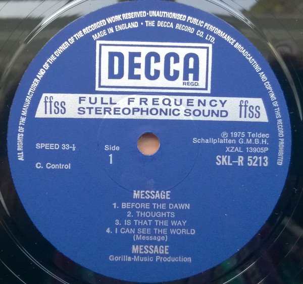 Message (3) - Message (LP, Album) - Image 3