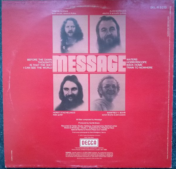Message (3) - Message (LP, Album) - Image 2