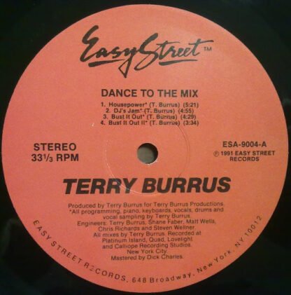 Terry Burrus - Dance To The Mix (LP, Album) - Image 3