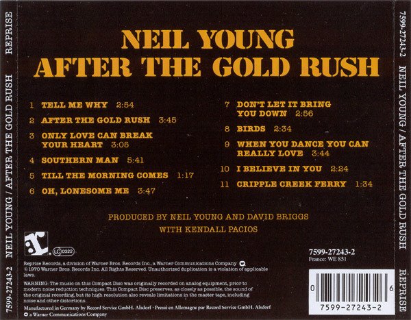 Neil Young - After The Gold Rush (CD, Album, RE, RP) - Image 2