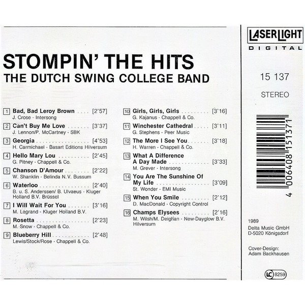 The Dutch Swing College Band - Stompin' The Hits (CD, Album) - Image 2