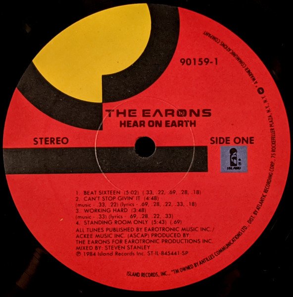 The Earons - Hear On Earth (LP, Album) - Image 3
