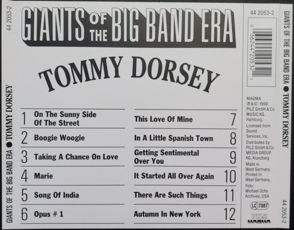 Tommy Dorsey - Giants Of The Big Band Era (CD, Comp) - Image 2