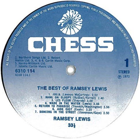 Ramsey Lewis - The Best Of Ramsey Lewis (LP, Comp) - Image 3