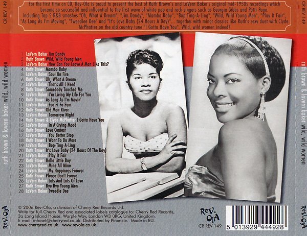 Ruth Brown & Lavern Baker - Wild Wild Women (CD, Comp) - Image 2