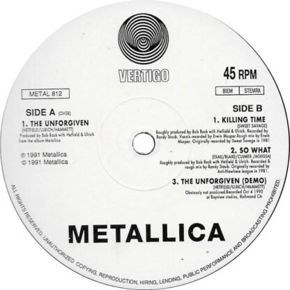 Metallica - The Unforgiven (12", Single) - Image 3