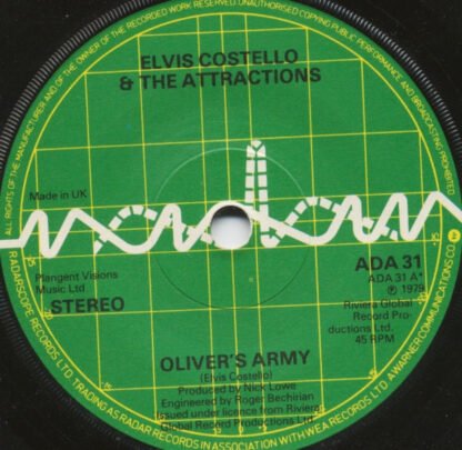 Elvis Costello And The Attractions* - Oliver's Army (7", Single, Sol) - Image 3