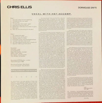 Chris Ellis - Vocal With Hot Accomp. (LP, Album) - Image 2