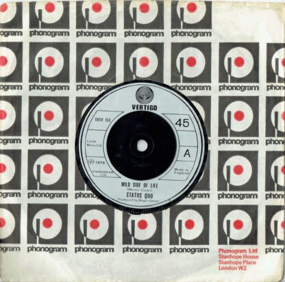 Status Quo - Wild Side Of Life (7", Single, Sil) - Image 3