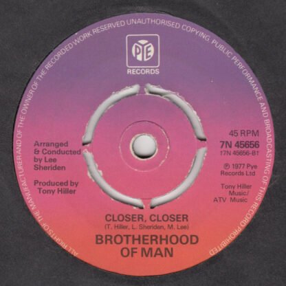 Brotherhood Of Man - Oh Boy (The Mood I'm In) (7", Single, Kno) - Image 2