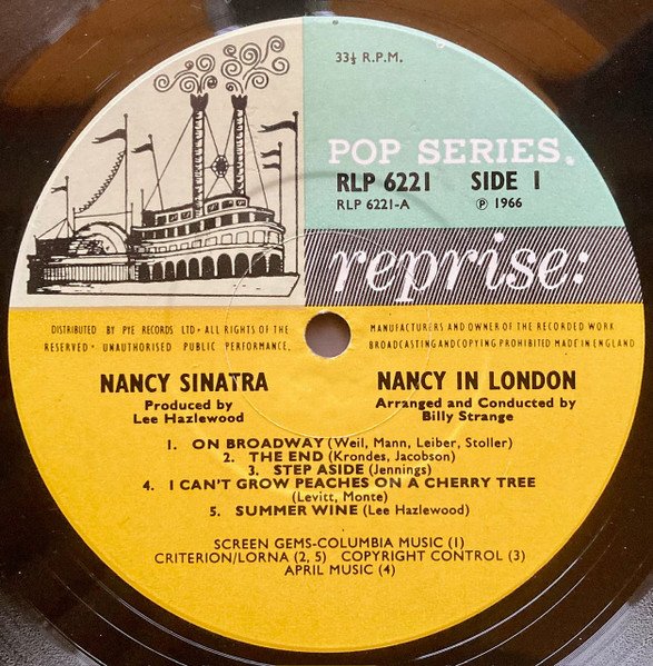 Nancy Sinatra - Nancy In London (LP, Album, Mono) - Image 3