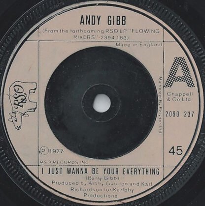 Andy Gibb - I Just Wanna Be Your Everything (7", Single, Inj)