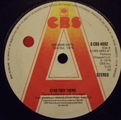 No Artist - Star Trek Theme (7", Single, Promo)