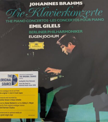 Johannes Brahms / Emil Gilels, Berliner Philharmoniker, Eugen Jochum - The Klavierkonzerte · The Piano Concertos · Les Concertos Pour Piano (2xLP, Ltd, RE, RM, RP, 180)