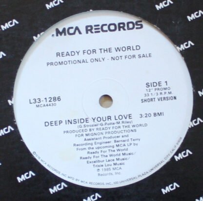 Ready For The World - Deep Inside Your Love (12", Promo)