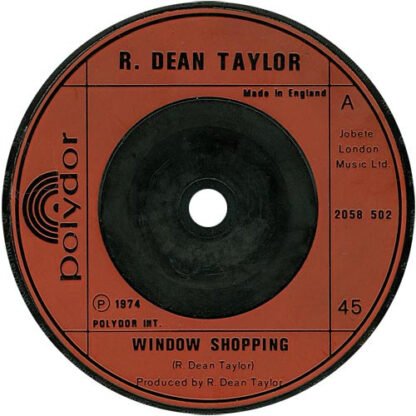 R. Dean Taylor - Window Shopping (7", Single)