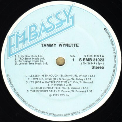 Tammy Wynette - Superb Country Sounds (LP, Album, RE) - Image 3