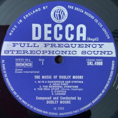 Dudley Moore - The Music Of Dudley Moore (LP, Album) - Image 3