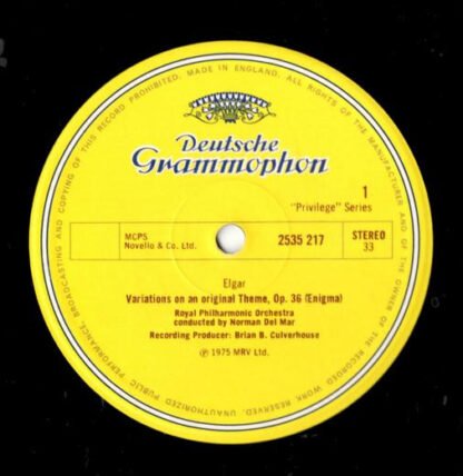 Elgar* / Norman Del Mar / Royal Philharmonic Orchestra - Enigma Variations / Pomp And Circumstance Marches - Complete (LP) - Image 3