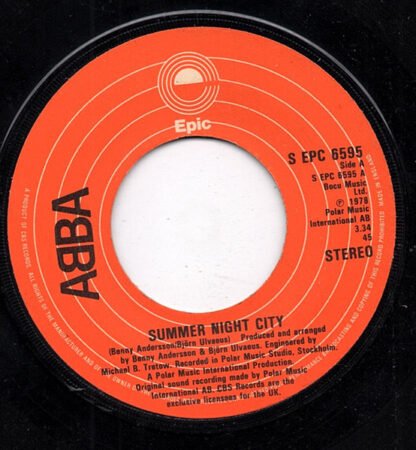 ABBA - Summer Night City (7", Single)