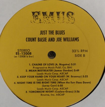 Count Basie / Joe Williams - Just The Blues (LP, Album) - Image 3