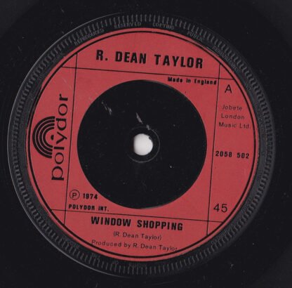 R. Dean Taylor - Window Shopping (7", Single) - Image 3