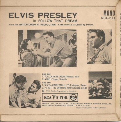 Elvis Presley - Follow That Dream (7", EP, Mono) - Image 2