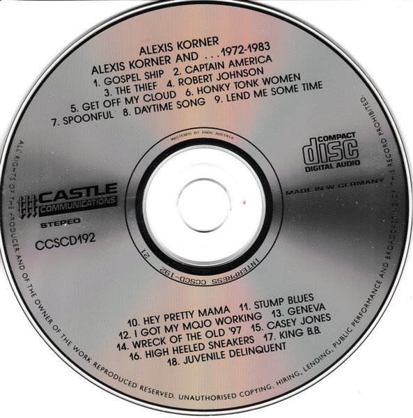 Alexis Korner - Alexis Korner And... 1972 - 1983 (CD, Comp) - Image 3