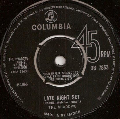 The Shadows - I Met A Girl  (7", Single) - Image 2