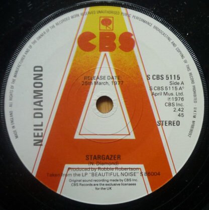 Neil Diamond - Stargazer (7", Single, Promo)