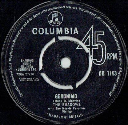 The Shadows - Geronimo (7", Single)