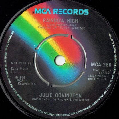 Julie Covington - Don't Cry For Me Argentina (7", Single, Pus) - Image 2