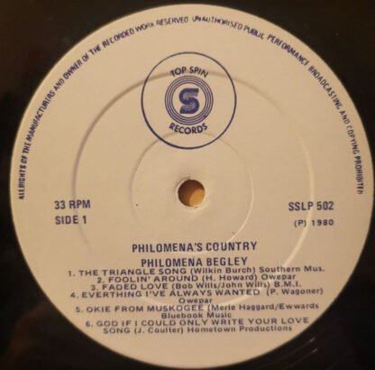 Philomena Begley - Philomena's Country (LP) - Image 2