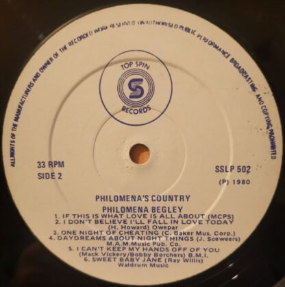 Philomena Begley - Philomena's Country (LP) - Image 3