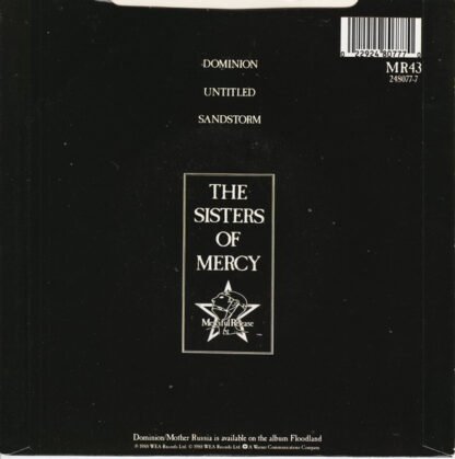 The Sisters Of Mercy - Dominion (7", Single, Pap) - Image 2