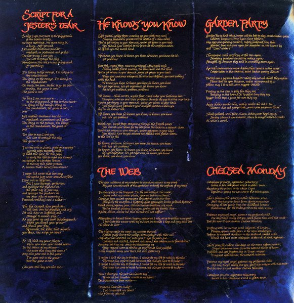 Marillion - Script For A Jester's Tear (LP, Album, Gat) - Image 2