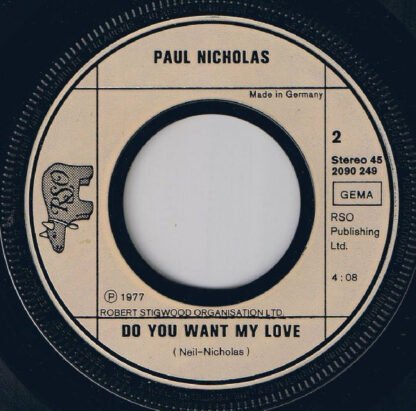 Paul Nicholas - Heaven On The 7th Floor (7", Single) - Image 3