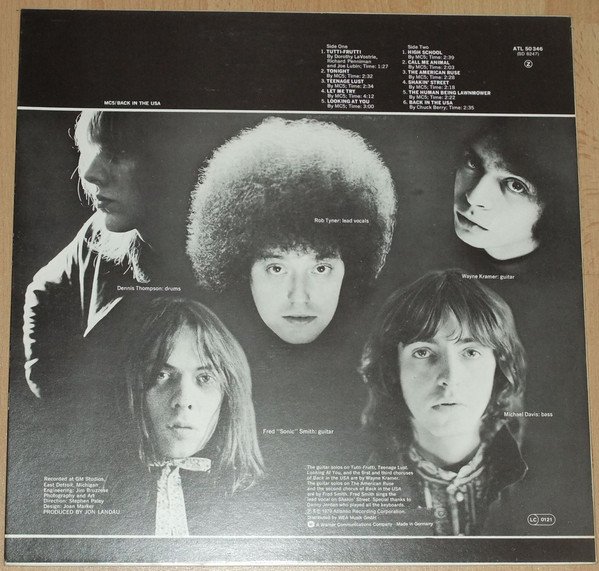 MC5 - Back In The USA (LP, Album, RE) - Image 2