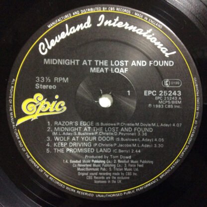 Meat Loaf - Midnight At The Lost And Found (LP, Album) - Image 3