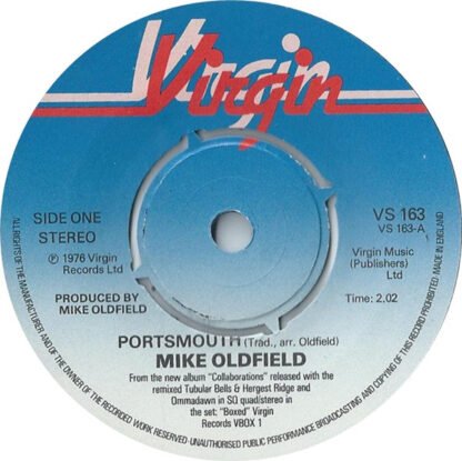 Mike Oldfield - Portsmouth (7", Single, Kno)