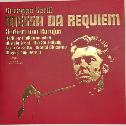 Giuseppe Verdi, Herbert von Karajan, Berliner Philharmoniker, Mirella Freni, Christa Ludwig, Carlo Cossutta, Nicolai Ghiaurov, Wiener Singverein - Giuseppe Verdi: Messa Da Requiem (2xLP, Album, RE, RM, sec)