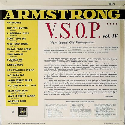 Armstrong* - V.S.O.P. (Very Special Old Phonography)  Vol. 4 (LP, Comp) - Image 2