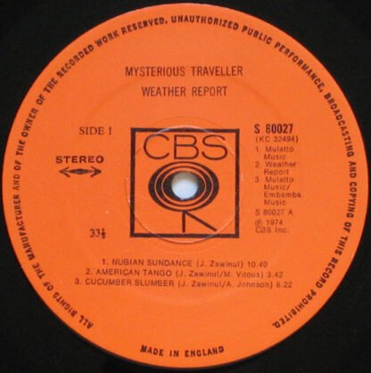 Weather Report - Mysterious Traveller (LP, Album) - Image 3