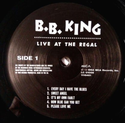 B.B. King - Live At The Regal (LP, Album, RE, 180) - Image 3