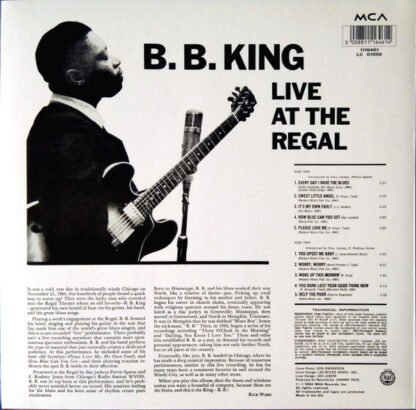 B.B. King - Live At The Regal (LP, Album, RE, 180) - Image 2